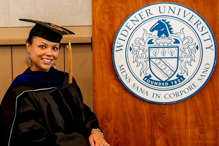 Dr. Toni at her PhD graduation